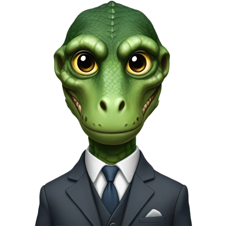 reptilian in suit emoji