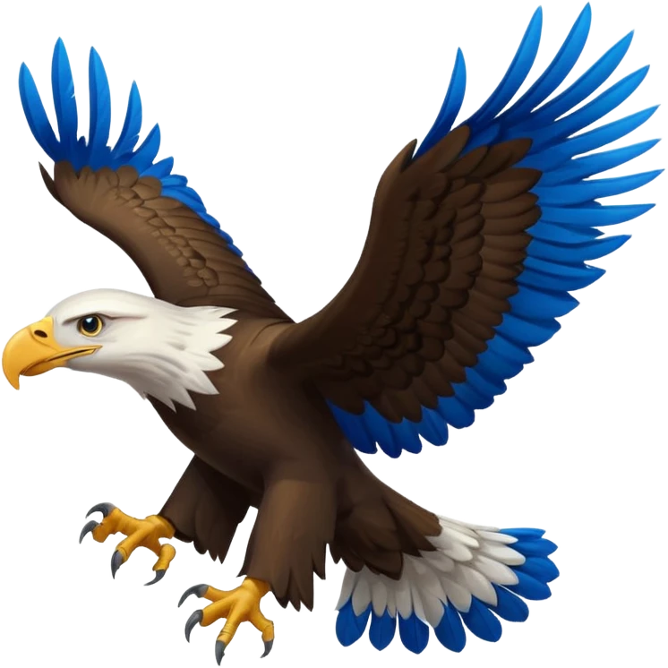 Eagle in blue colour emoji