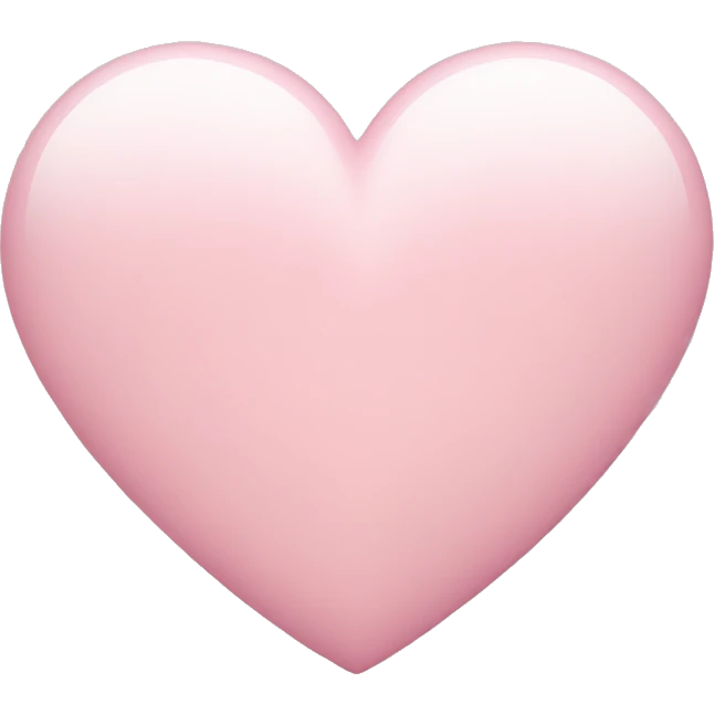 light pink heart emoji
