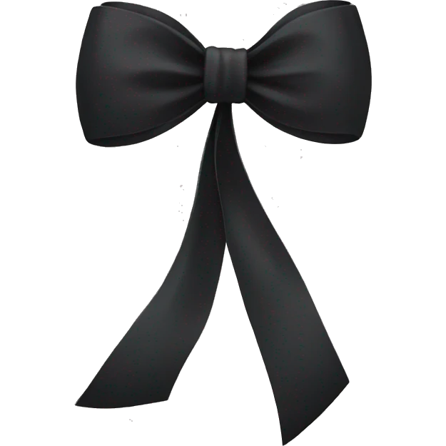 black bow emoji