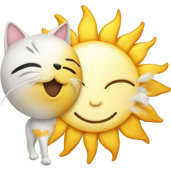 sun with cat emoji