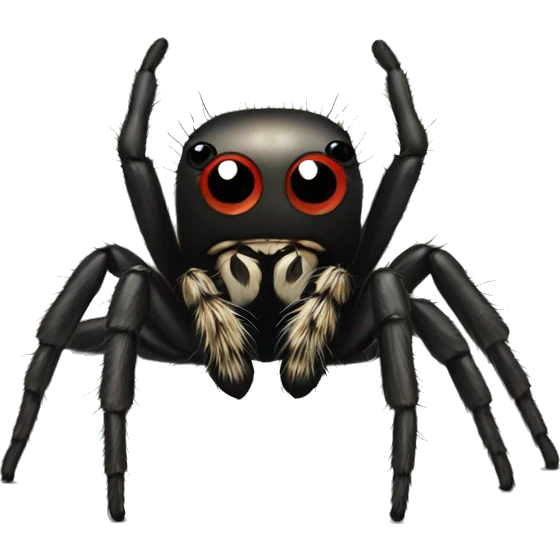 Cute jumping spider  emoji