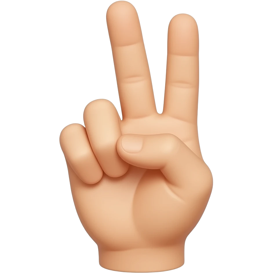 3 fingers up emoji