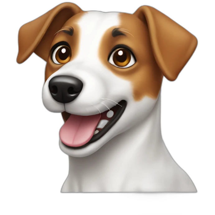 happy jack russell dog emoji