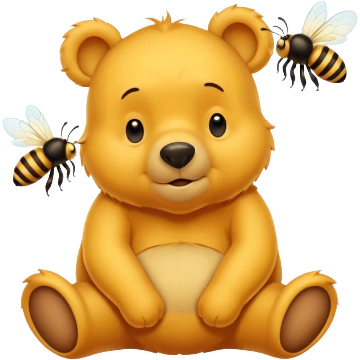 Winnie the pooh watching bees emoji