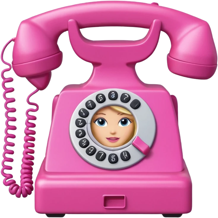Barbie phone emoji