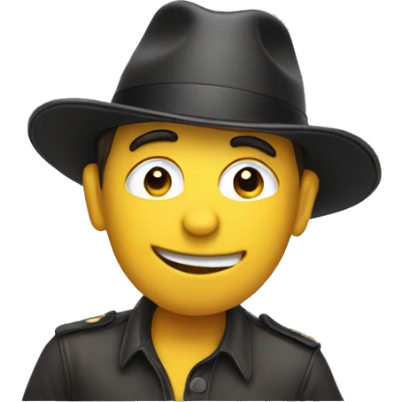 animated man tipping hat emoji