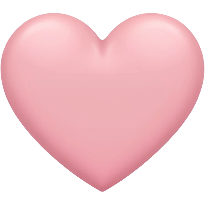 Cœur rose pastel emoji emoji