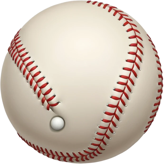Baseball rolling away  emoji