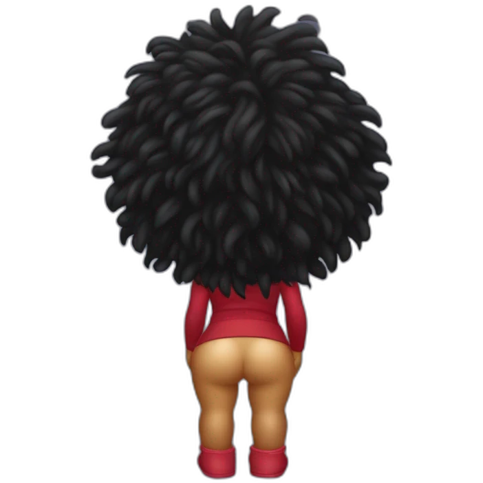 Gollywog pawg from behind emoji