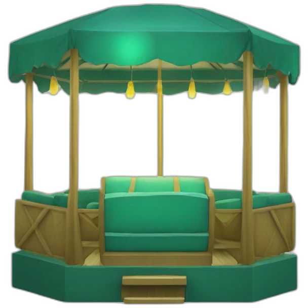 kawai leuchtent glitzer grün emoji