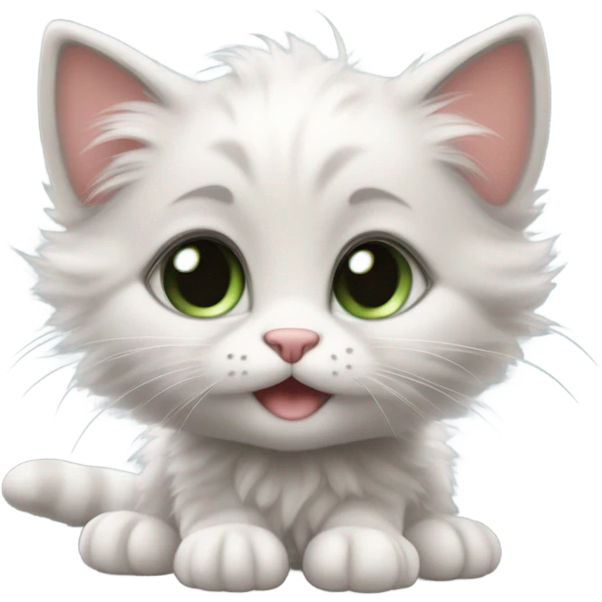a kitten in love emoji