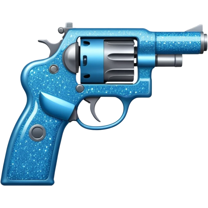 glitter blue cian gun emoji