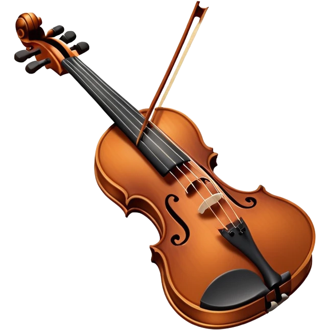 realistic violin emoji