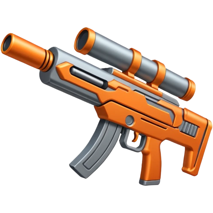 small futuristic missile rifle emoji