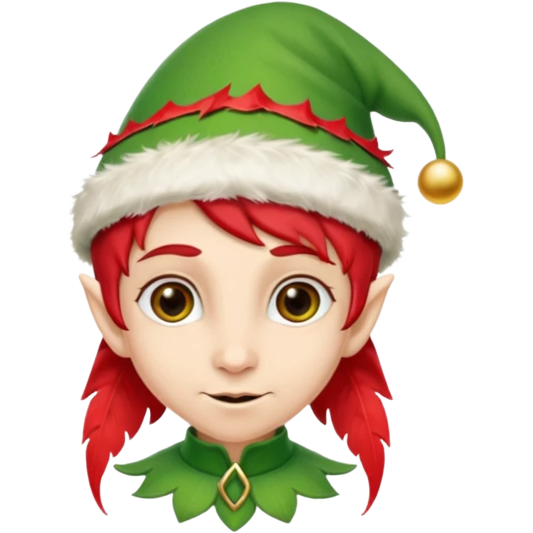 christmas elf head emoji