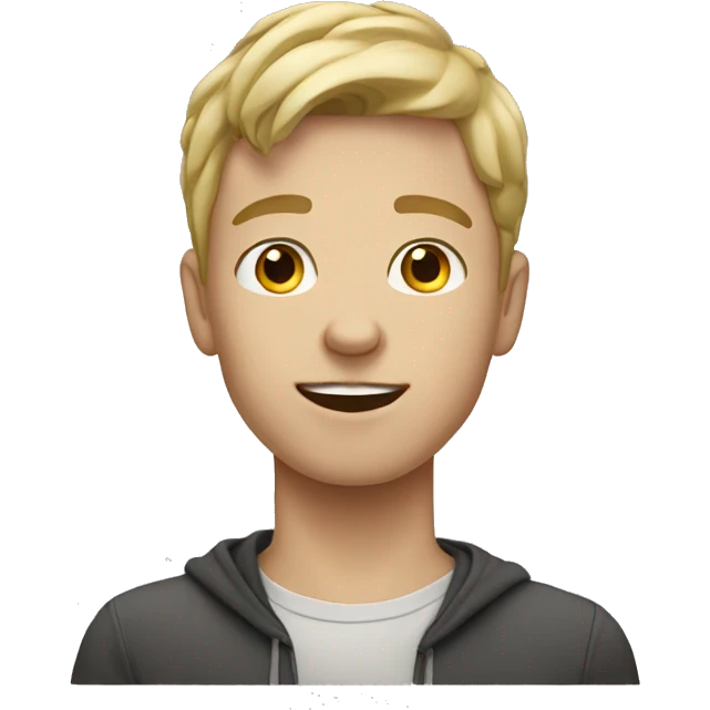 white teenage boy emoji
