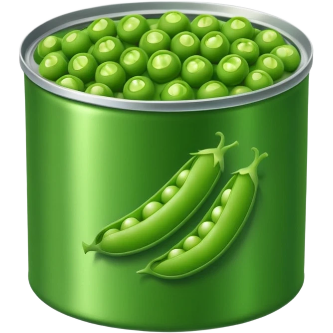 green peas can emoji