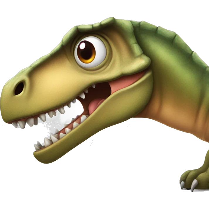  dinosaur with heart shaped eyes emoji