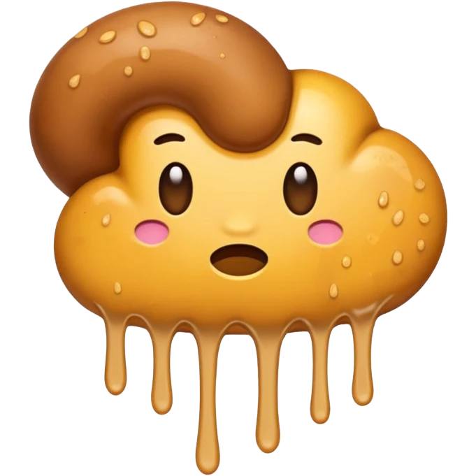 Mix the water drops emoji with the poop emoji to make a liquid diarrhea emoji emoji