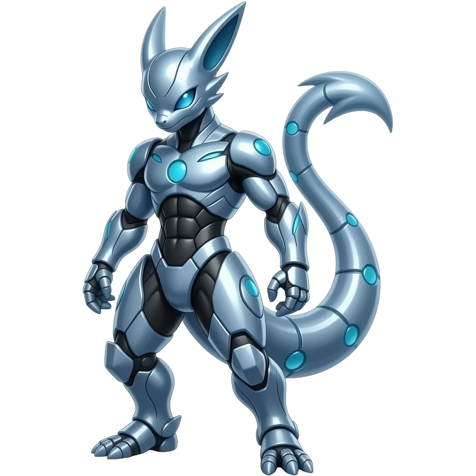 Cool Edgy Shiny Ethereal Monsterous Legendary Mewtwo-Deoxys-Genesect-hybrid full body emoji