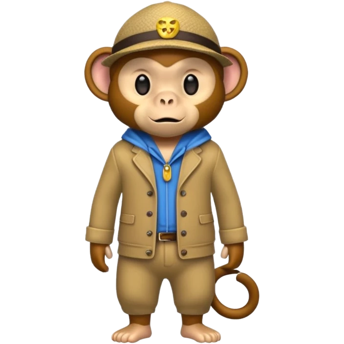 monkey with clothes emoji