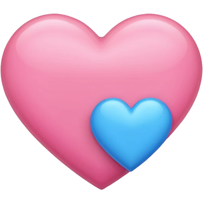 Pink and blue heart emoji