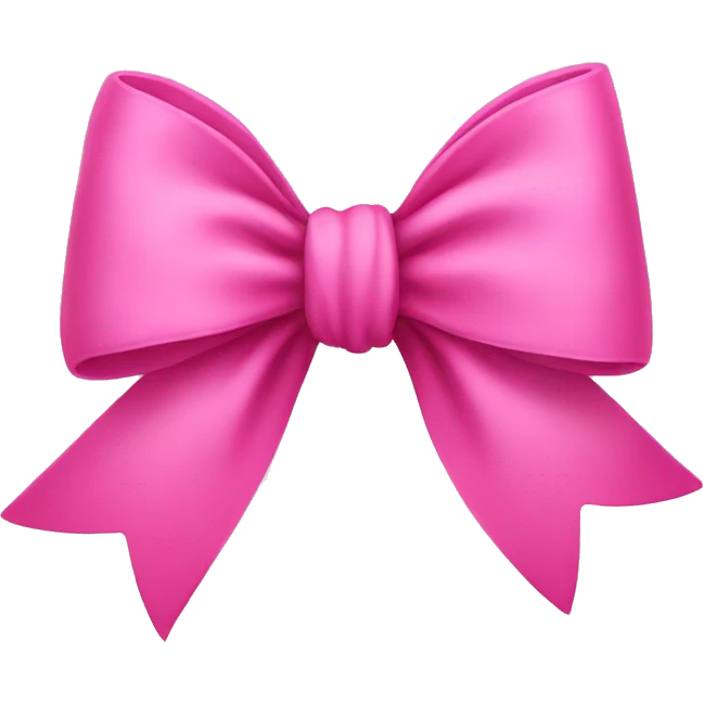 Pink bow emoji