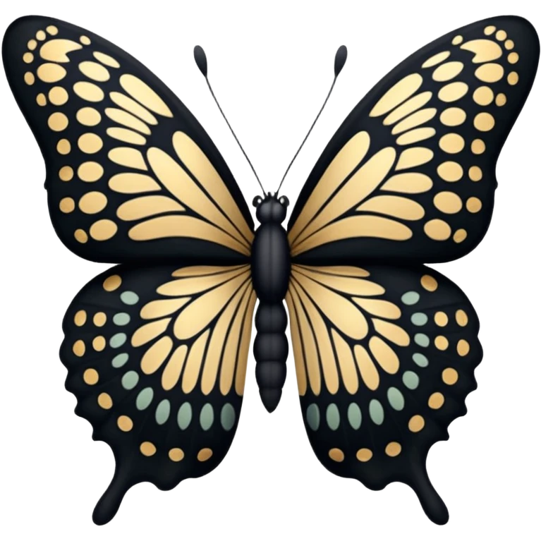 Black butterfly  emoji