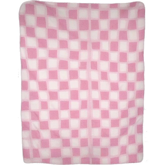 pink and white picnic pattern blanket emoji
