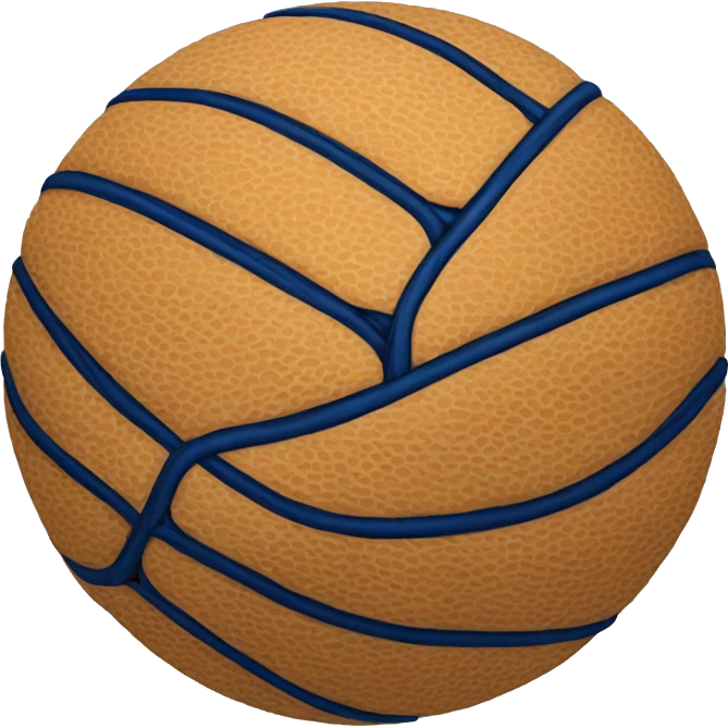 Balle de basket bleu électrique emoji