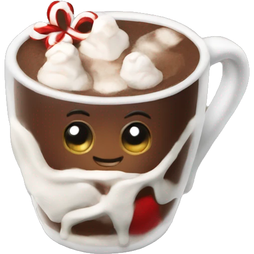 christmas hot chocolate  emoji