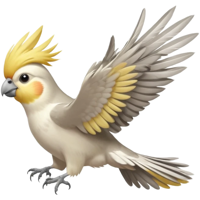 cockatiel flying  emoji