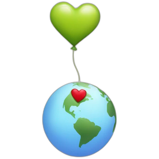 Hasme un globo con corazon y el numero 11 emoji