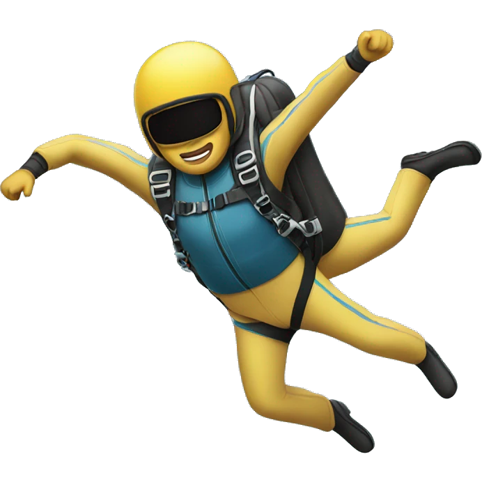 Person skydiving  emoji