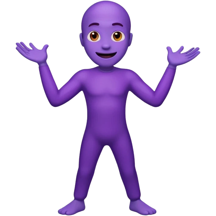 Purple guy dancing emoji