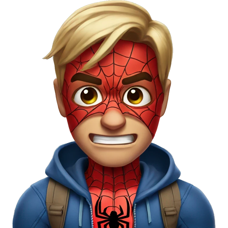 Spider-Man crying emoji