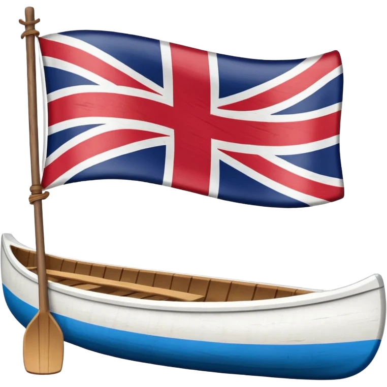 New England flag with a red backgournd white canot emoji