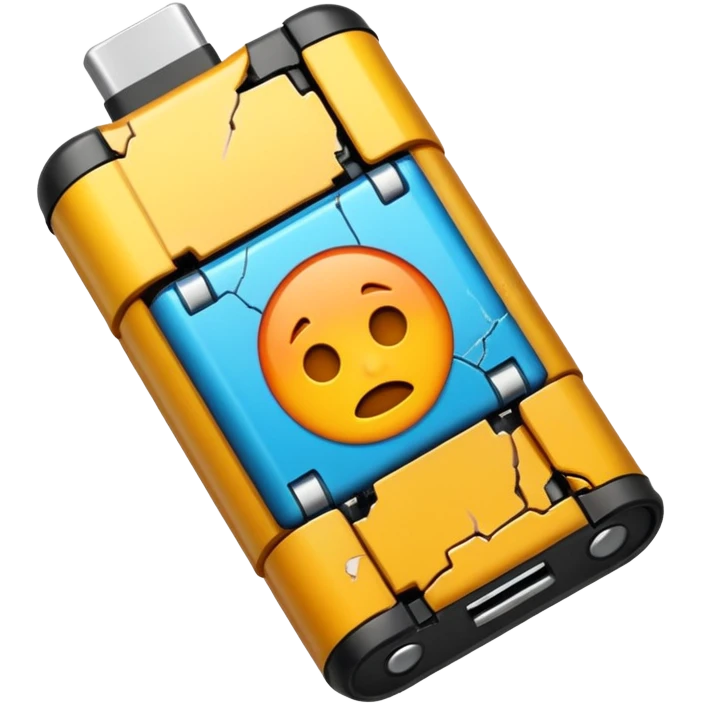 battery broken emoji