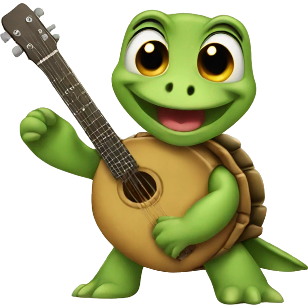 singing turtle emoji