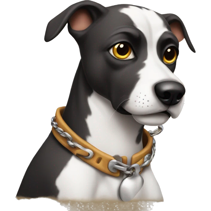 Thug dog emoji