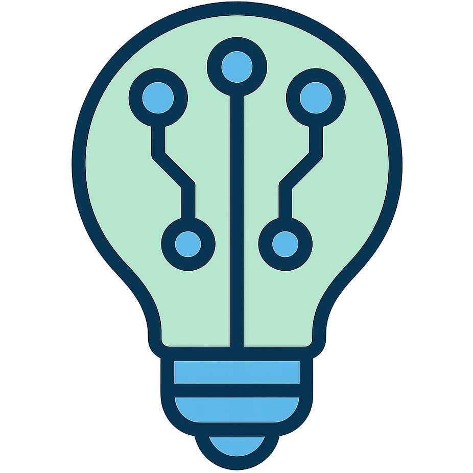 Change to a blue and green color scheme, keep the clean modern outline style, with no background. emoji