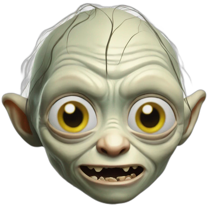 gollum taking a selfie emoji