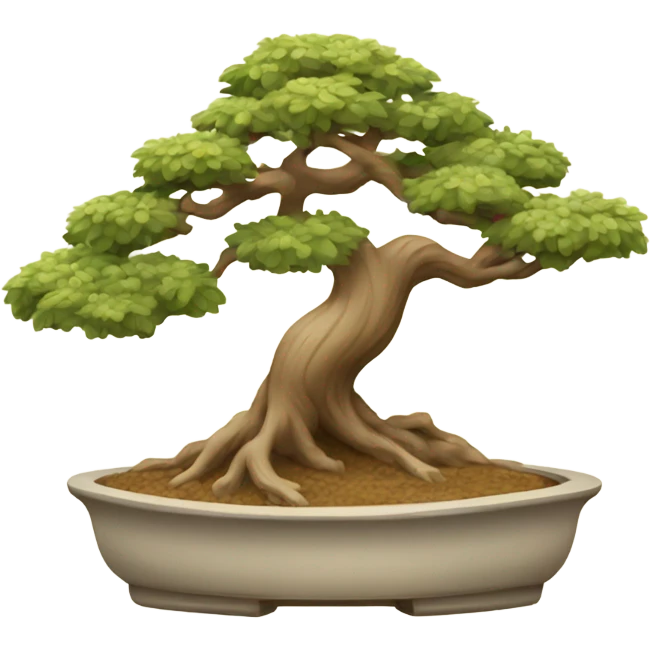 Beige bonsai tree  emoji