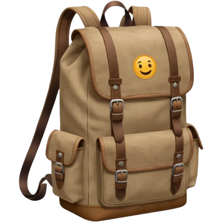 Hipster backpack emoji