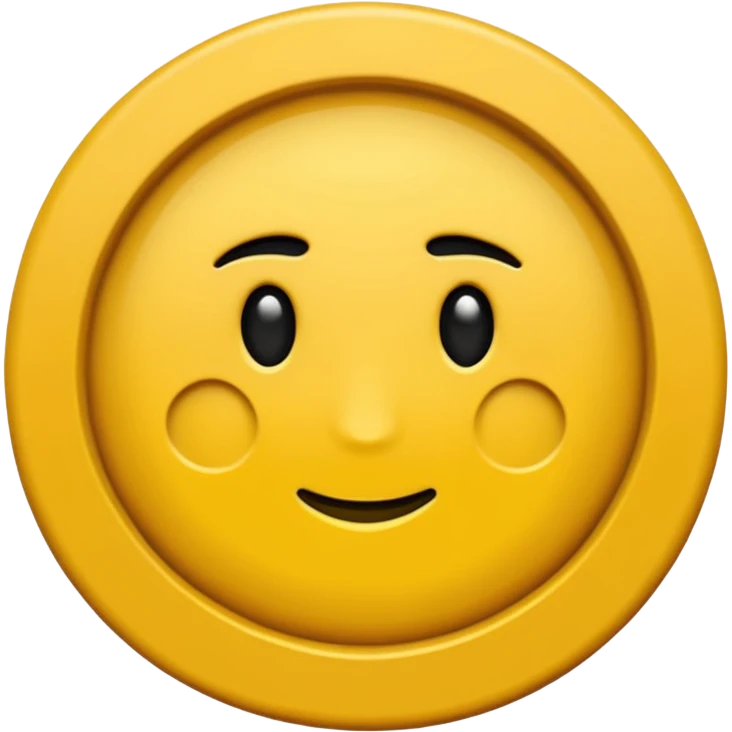 Le rond il est jaune foncé sans aucune forme de visage et mettez ensuite une étoile noire au milieu  emoji