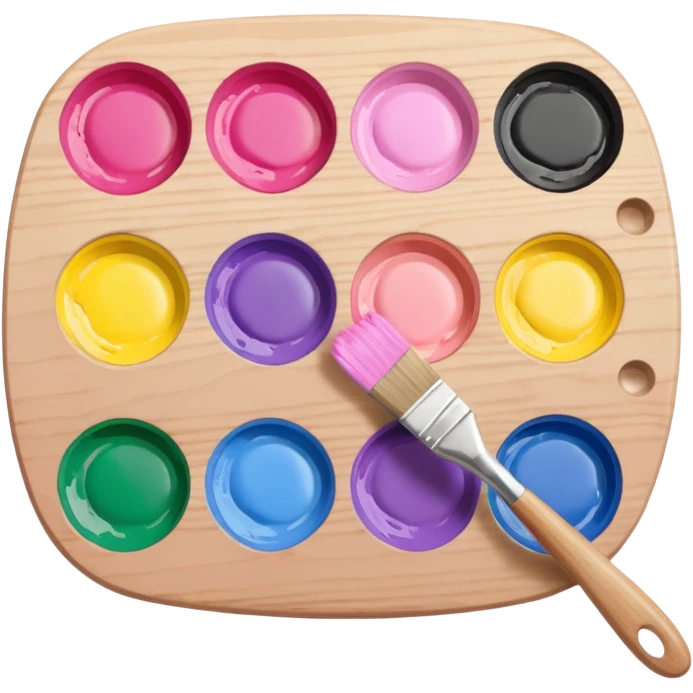 pale pink painting palette emoji