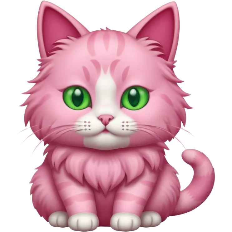 Pink cat emoji