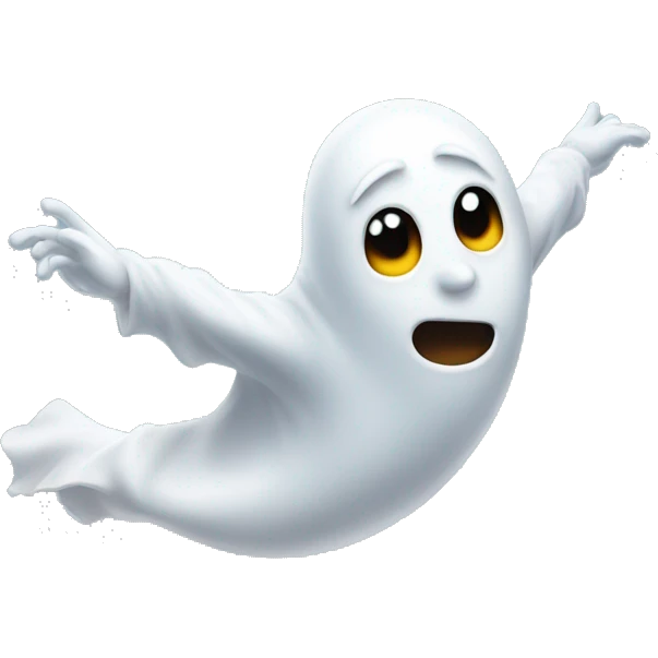Ghost taking a flight  emoji