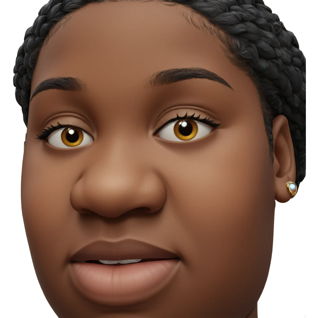 portrait of a boy with earrings emoji